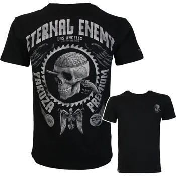 Pánské oblečení Yakuza Premium Pánské tričko YPS 4008 – Eternal Enemy - černé - YPS4008_BLK Velikosti: M