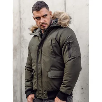 Pánská móda Khaki pánská zimní bunda Bolf 2019 - L