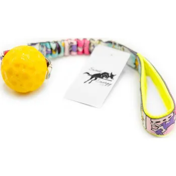 Hračka pro psa Sweet Energy.cz Geo ball bungee Agility komiks Barva: žlutá