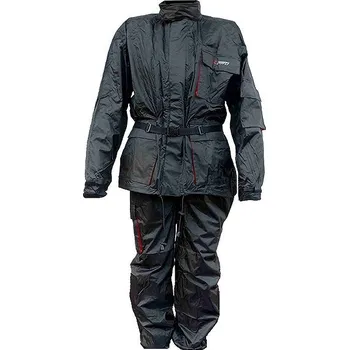 Moto kombinéza A-PRO ACQUA TERRAIN - černý nepromok komplet 2XL