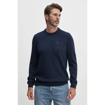 Pánský svetr Vlněný svetr Barbour, XXL, námořnická modř, 59X