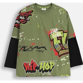 Dětské tričko Coccodrillo ZC5143101SBJ zelená 91X, vel. 164