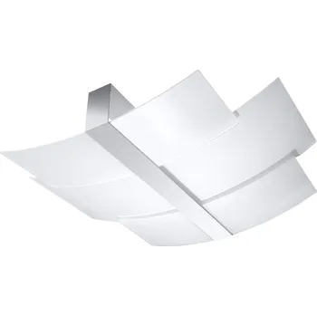 Stropní svítidlo Celia moderní skleněné chrom Sollux do obývacího pokoje a jídelny 61 cm