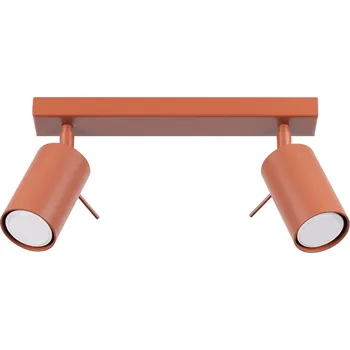 Stropní svítidlo RING 2 moderní červené ocelové do obýváku ložnice a chodby SOLLUX