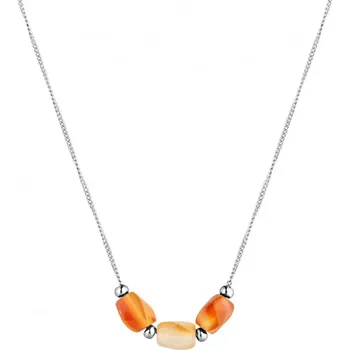 Oblečení a móda Náhrdelník z achátu botswana 42036.3 ocel