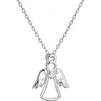 Oblečení a móda Stříbrný náhrdelník anděl se zirkonem 12104.1