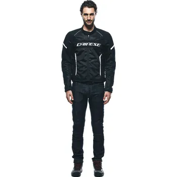 Moto oblečení DAINESE AIR FRAME 3 TEX JACKET # BLACK/BLACK/WHITE - 48