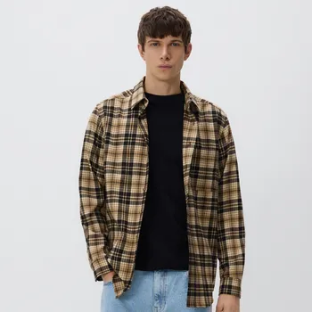 Pánská košile Reserved - Kostkovaná košile regular fit - béžová - 341HF-80P - 341HF-80P-XXL