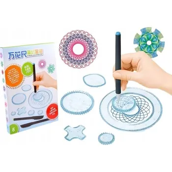 kreativní sada 1Mcz Spirograf sada kreslících šablon