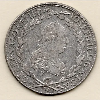 Mincovna Kremnica Josef II. – 20 krejcar 1775 B/SKPD Kremnica