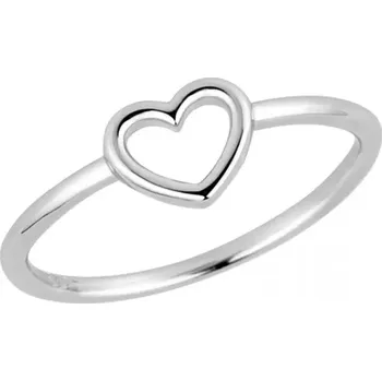 Oblečení a móda Stříbrný prsten srdíčko 65017 velikost 58