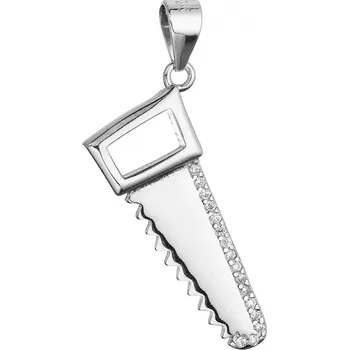 Přívěsek Stříbrný přívěsek ruční pila 14059.1 crystal