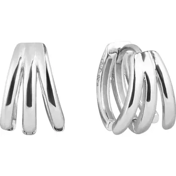 Oblečení a móda Stříbrné náušnice tři kruhy 61055