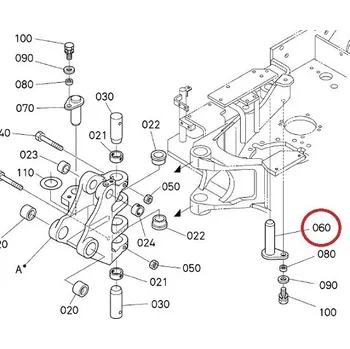 Čep nápravy Čep rámu Kubota