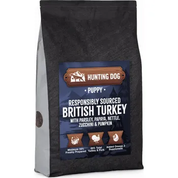 Krmivo pro psa Hunting Dog Britský krocan s petrželkou pro štěňata; 6 kg