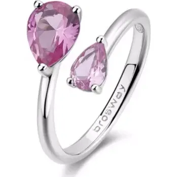 Prsten Prsten Brosway FANCY VIBRANT PINK s kapkovými růžovými zirkony - Stříbro 925 Varianta: BRO-FVP114B