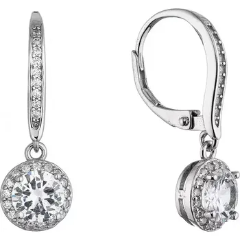 Oblečení a móda Stříbrné náušnice se zavěšeným kolečkem 11638.1