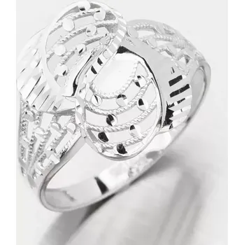 Prsten Dámský prsten bílé zlato 585 116P-111639 velikost 50