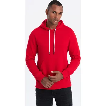 Pánská mikina Pánská mikina s kapucí - červená V10 OM-SSBN-0120 - XXL