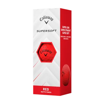 Golf Callaway Supersoft 25 Golf Balls (3pcs), Matte Red
