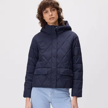 Reserved - Prošívaná bunda s kapucí - tmavomodrá - YH495-59X - YH495-59X-XXL