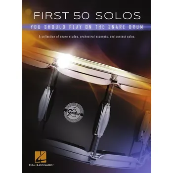 Příslušenství pro bicí nástroj FIRST 50 SOLOS you should play on the snare drum - książka