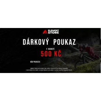 Dárková visačka ElementStore Dárkový poukaz v hodnotě 500 Kč