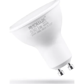 Žárovka LED žárovka GU10 4000K 7W úsporná bílá Sollux Lighting pro stropní svítidla