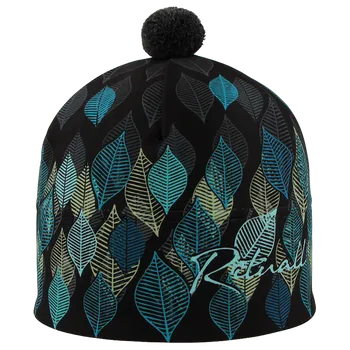 Čepice Rituall čepice Stelvio LÍSTKY, černá/tyrkysová XL