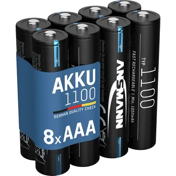 Článková baterie ANSMANN Micro AAA 1050 mAh 1,2 V NiMH 8 kusů