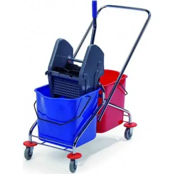 Úklidový vozík BOB 250 úklidový vozík kovový 2×23 l + ždímač