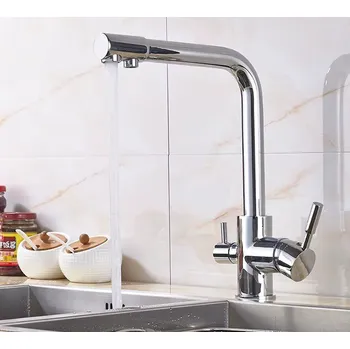 Ochranný vodní filtr Stena Trojcestná dřezová vodovodní baterie CHROM