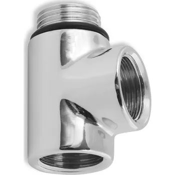 Stavebniny NOVASERVIS T-kus Novaservis k otopnému tělesu, chrom, T-KUS,0 T-KUS,0