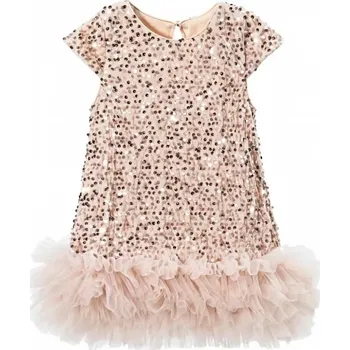 Dívčí šaty Dívčí šaty Tutu Petti s flitrem slavnostní Zlaté