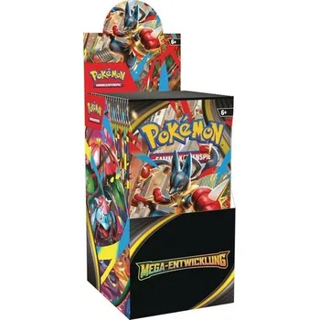 Hračka Karetní hra Pokémon Trading: Booster Pack Display Mega Evolution (obsahuje 18 booster balíčků)