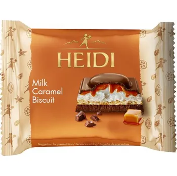 Čokoláda Heidi Mléčná čokoláda karamel, sušenky 55g