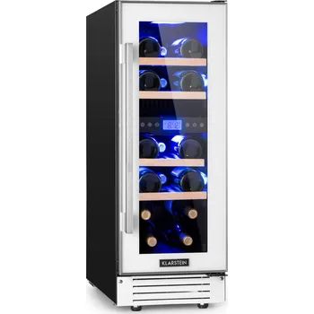 Vinotéka Klarstein Vinovilla 29.5cm 17 Lahví Podstavná Dvouzónová Vinotéka Bílá (10034725)