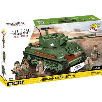 Stavebnice COBI World War II 3118 Sherman M4A2E8 1:35