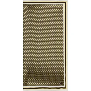 Kabelka Lacoste Látka, tmavě hnědá / režná / žlutá