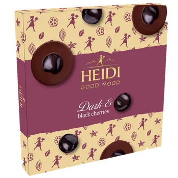 Bonboniéra Heidi Good Mood Hořké pralinky s kandovanou třešní 119g