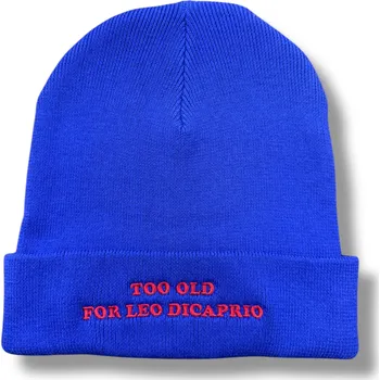 Čepice DARK kulich TOO OLD FOR LEO DICAPRIO - modrý