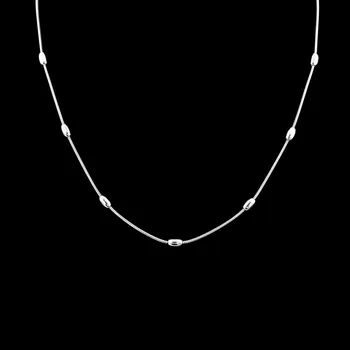 Náhrdelník Jemný náhrdelník s válečky z chirurgické oceli 316L 50 cm č. 1758