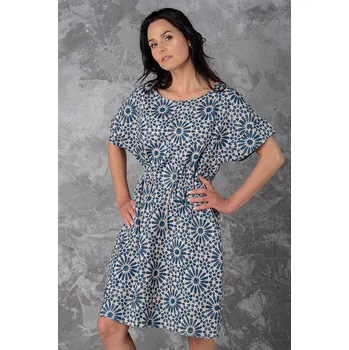 Dámské šaty TopMode Lněné dámské šaty se vzorem 609077