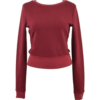 Pánská mikina Mikina krátká - vínová s nopky Velikost: L