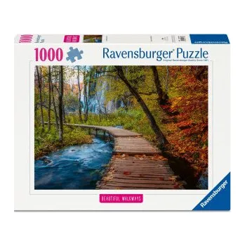 Ravensburger Puzzle 12001764 - Herbstlicher Waldweg, Beautiful Walkways Collection, 1000 Teile Foto-Puzzle für Naturliebhaber und Wanderfreunde ab 14 (Hra)