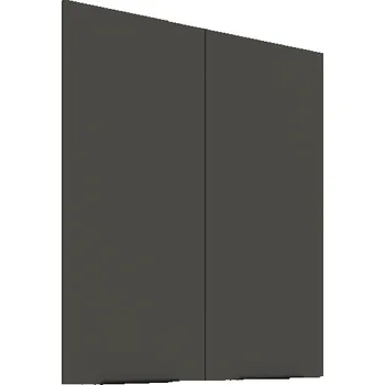 Kuchyňská skříňka 80 G-90 2F, Horní kuchyňská skříňka Aria grafit​​/bílá