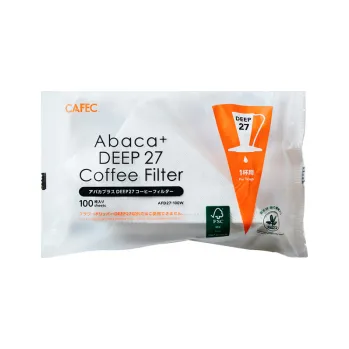 Příprava kávy Cafec Abaca+ Deep 27 papírové filtry vel. 1 - 100 ks
