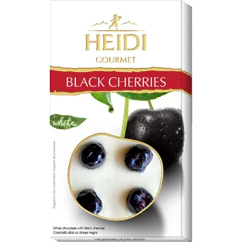 Čokoláda Heidi Gourmette Bílá čokoláda s celou třešní 100g