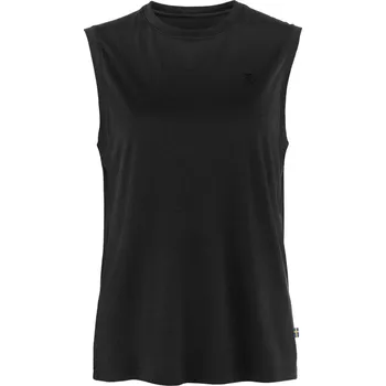 Dámské tričko tričko dámské FJÄLLRÄVEN Abisko Wool Tank Top W Black - M