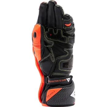 Moto oblečení DAINESE FULL METAL 7 GLOVES # BLACK/RED-FLUO - S
